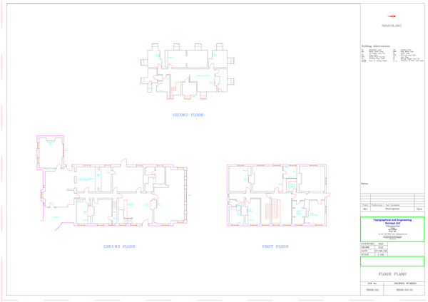 Example floor plans
